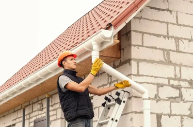 Pose et remplacement de gouttières à Serruelles